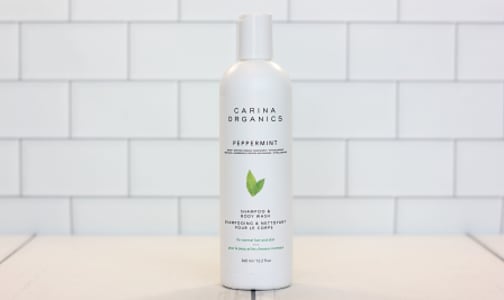 Organic Peppermint Shampoo + Body Wash- Code#: PC0728