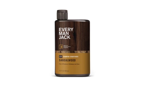 Men's 2-in-1 Daily Shampoo & Conditioner - Sandalwood- Code#: PC0773