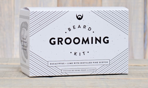 Beard Grooming Kit - Eucalyptus & Lime with Distilled Pine Scotch- Code#: PC0803