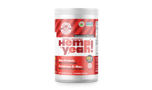 Hemp Yeah! Max Protein Hemp Powder - Unsweetened- Code#: PC1262