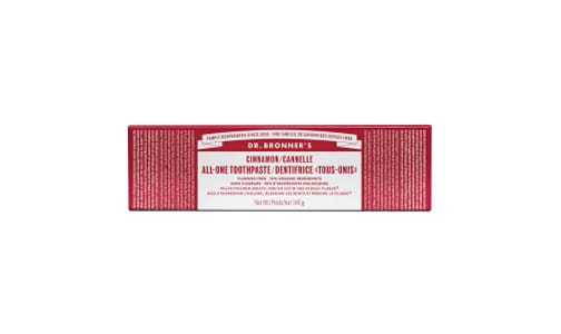 Organic All-One Toothpaste - Cinnamon- Code#: PC1751