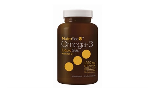 Omega-3 +D Liquid Gels - Fresh Mint- Code#: PC2058