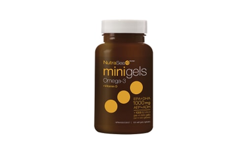 Omega-3 +D Mini Gels - Fresh Mint- Code#: PC2065