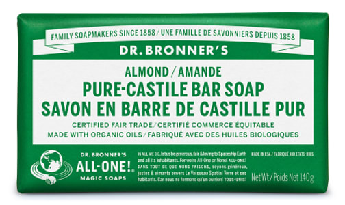 Pure-Castile Bar Soap - Almond- Code#: PC3638