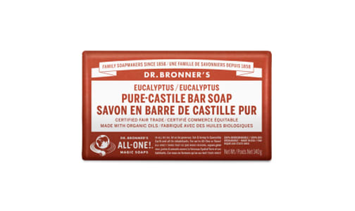 Pure-Castile Bar Soap - Eucalyptus- Code#: PC3639