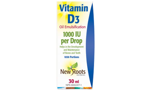 Liquid Vitamin D3 1000 IU- Code#: PC410326