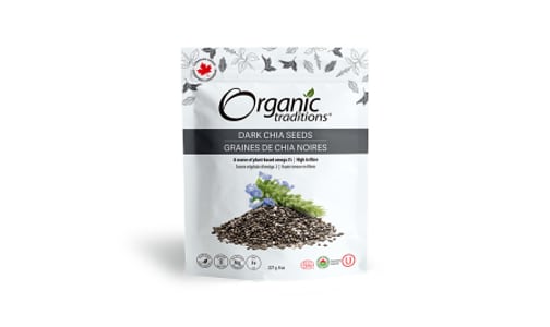 Organic Dark Chia Seeds, Whole- Code#: PC410881