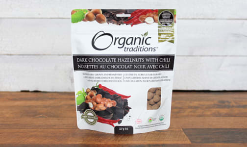 Organic Dark Chocolate Covered Hazelnuts With Chili- Code#: PC410886