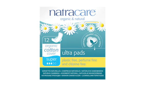 Organic Ultra Pads With Wings - Super- Code#: PC418