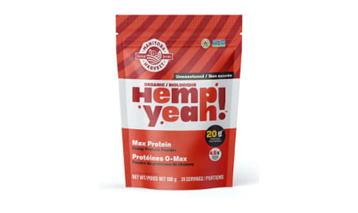 Hemp Yeah! Max Protein Hemp Powder - Unsweetened- Code#: PC4218
