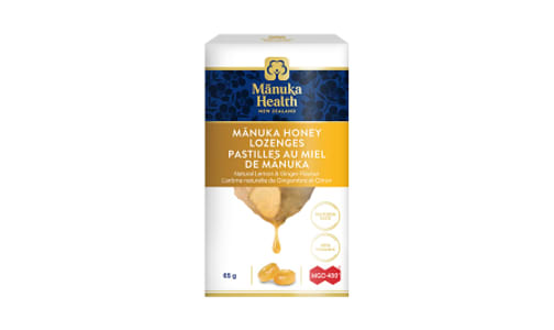 Manuka Honey Lemon & Ginger Lozenges MGO 400+- Code#: PC4230
