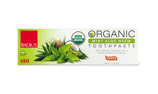 Organic Toothpaste - Mint Aloe Neem- Code#: PC4330