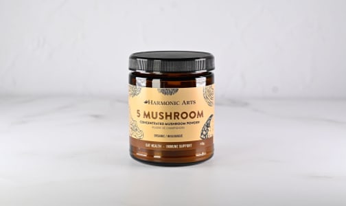 Organic 5 Mushroom Concentrated Mushroom Powder- Code#: PC4837
