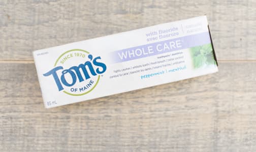 Whole Care Toothpaste - Peppermint- Code#: PC592