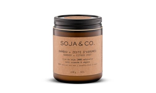 Soy Wax Candle Bamboo + Citrus Zest- Code#: PC6183