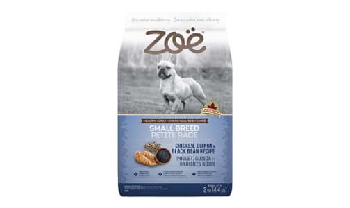 Zoe Dog Food - Small Breed, Chicken, Quinoa & Black Bean- Code#: PD0228