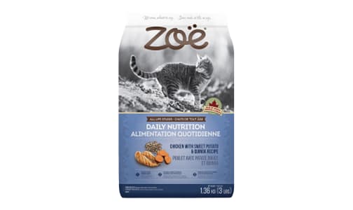 Zoe Cat Food - Chicken, Sweet Potato & Quinoa- Code#: PD0231