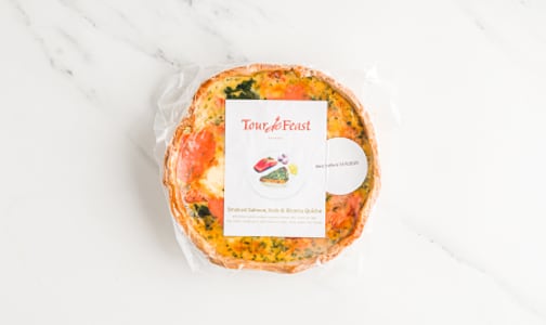 Smoked Salmon & Ricotta Quiche (Frozen)- Code#: PM0561