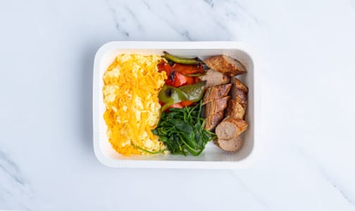 Keto Scrambled Egg with Breakfast Sausage- Code#: PM1147