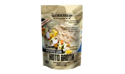 Vegan Creamy Potato Leek Hoto Broth (Frozen)- Code#: PM1439
