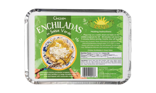 Chicken Enchiladas In Green Salsa (Frozen)- Code#: PM1602