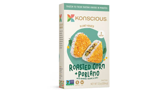 Onigiri Roasted Corn & Poblano Plant Based (Frozen)- Code#: PM1609