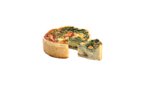 Roasted Red Pepper & Goat Cheese Quiche (Frozen)- Code#: PM202