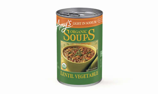 Organic Vegetable Lentil Soup - low salt - BPA Free- Code#: PM3804