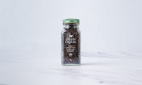 Organic Whole Black Peppercorns in Glass Bottle- Code#: SA0150