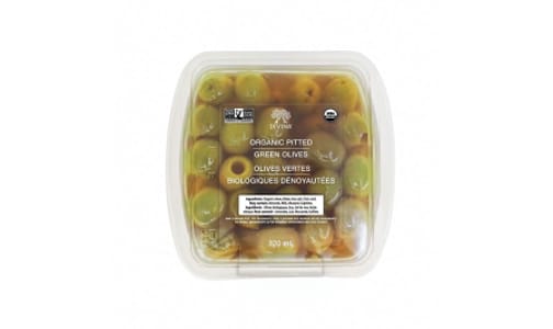 Organic Pitted Green Olive Deli Cup- Code#: SA0287