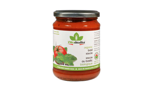 Organic Tomato Sauce with Basil- Code#: SA1036