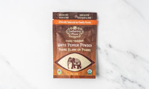Organic White Pepper, Powder- Code#: SA1140