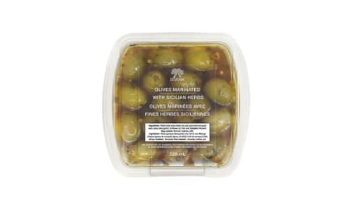 Olives With Sicilian Herb Deli Cup- Code#: SA1285