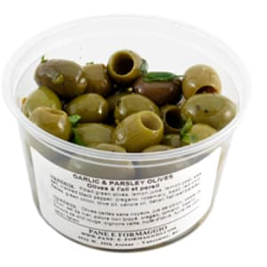 Garlic & Parsley Olives- Code#: SA652
