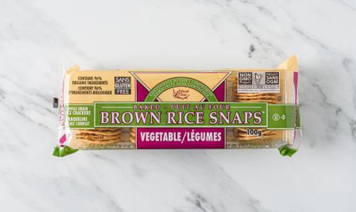 Brown Rice Snaps - Vegetable- Code#: SN0022