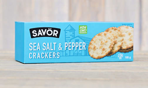 Sea Salt & Pepper Crackers- Code#: SN0213
