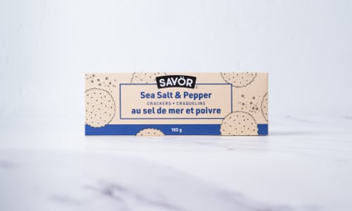 Sea Salt & Pepper Crackers- Code#: SN0213