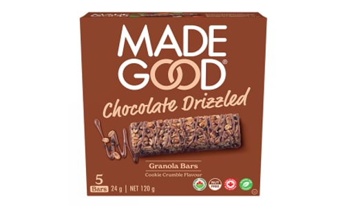 Organic Chocolate Drizzled Cookie Crumble Granola Bars- Code#: SN0660