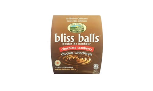 Chocolate Cranberry Bliss Balls- Code#: SN0745