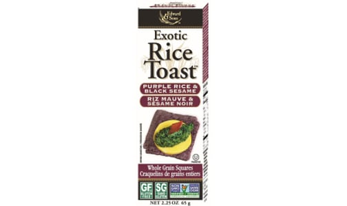 Exotic Rice Toast - Purple Rice & Black Sesame- Code#: SN1221