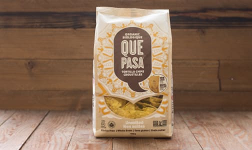 Organic Tortilla Chips, Unsalted- Code#: SN130