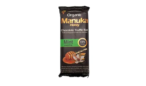 Organic Manuka Honey Truffle Bar - 72% Mint Dark- Code#: SN1333