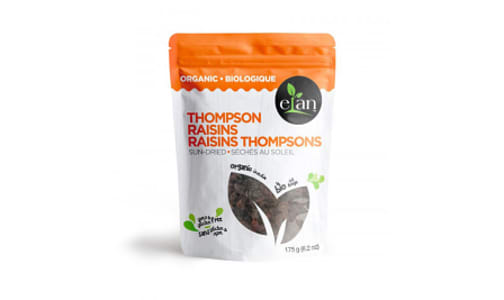 Organic Sun-Dried Thompson Raisins- Code#: SN1525
