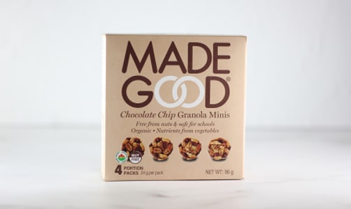Organic Mini Chocolate Chip Granola Bars- Code#: SN1681