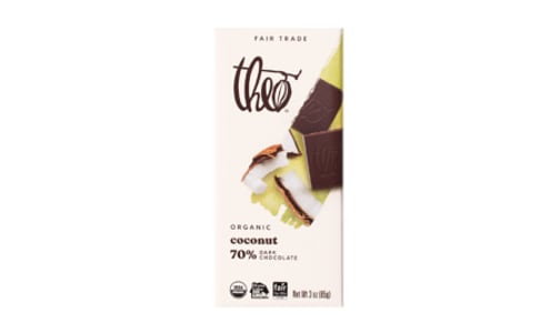 Organic Chocolate Bar - 70% Coconut- Code#: SN1697