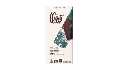 Organic Chocolate Bar - 70% Dark Sea Salt- Code#: SN1704
