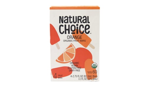 Organic Orange Fruit Bars (Frozen)- Code#: SN1895