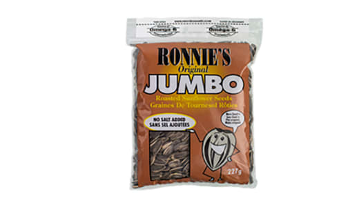 Ronnies - Jumbo Sunflower Seeds, No Added Salt- Code#: SN1971