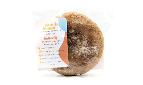 Butterfly - Coconut Cashew Buttercream Filled Cookie (Frozen)- Code#: SN2012