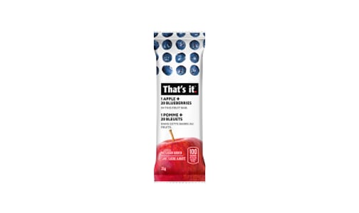 Apple + Blueberry Fruit Bar- Code#: SN2136